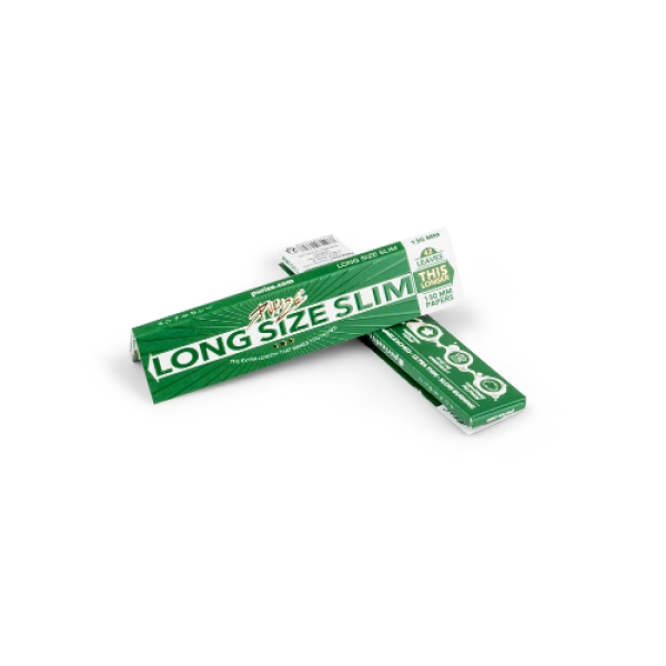 PURIZE Long Size Slim Longpapers – extra lange 130-mm Papers, ultrafein mit natürlicher Gummierung & Slow-Burn